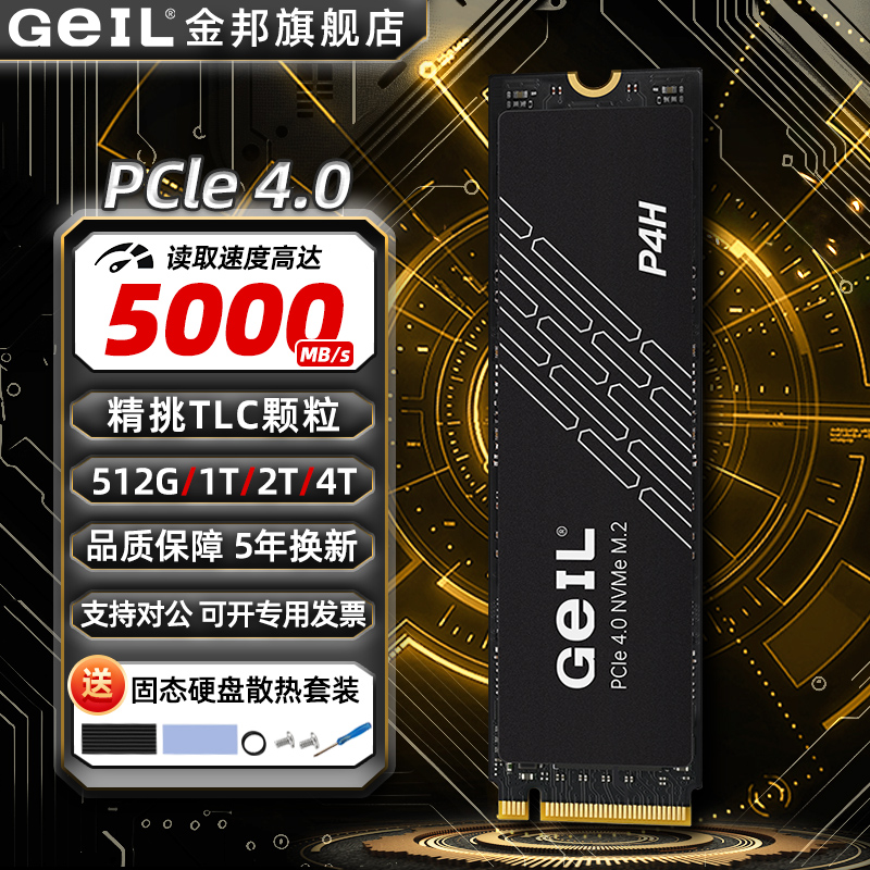 GEIL金邦1TB2TBM.2固态硬盘