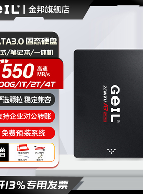 geil金邦A3 500G/1T/2TB/4T SATA台式笔记本电脑2.5寸SSD固态硬盘