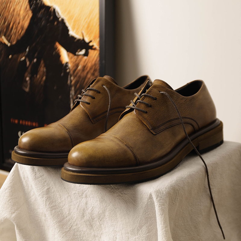 休闲皮鞋商务休闲正装真皮低帮鞋