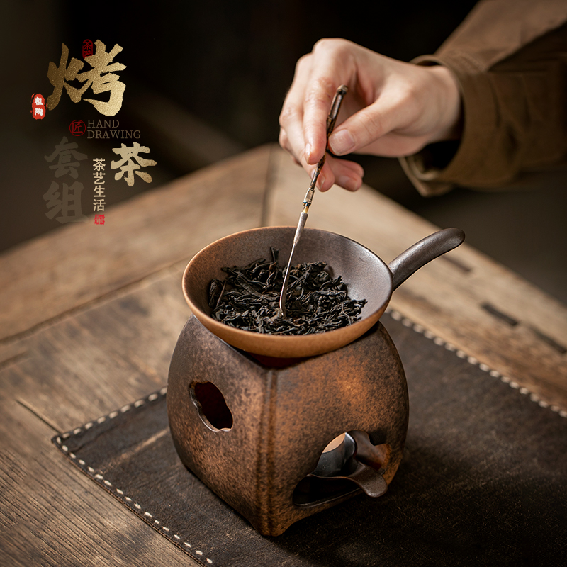 陶瓷温茶炉复古蜡烛加热烤茶炉
