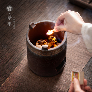家用碳炉煮茶炉茶壶套装中式围炉煮茶炭火炉户外酒精炉加热烧水壶