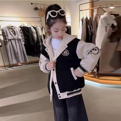 2025新款女童夹棉加厚棒