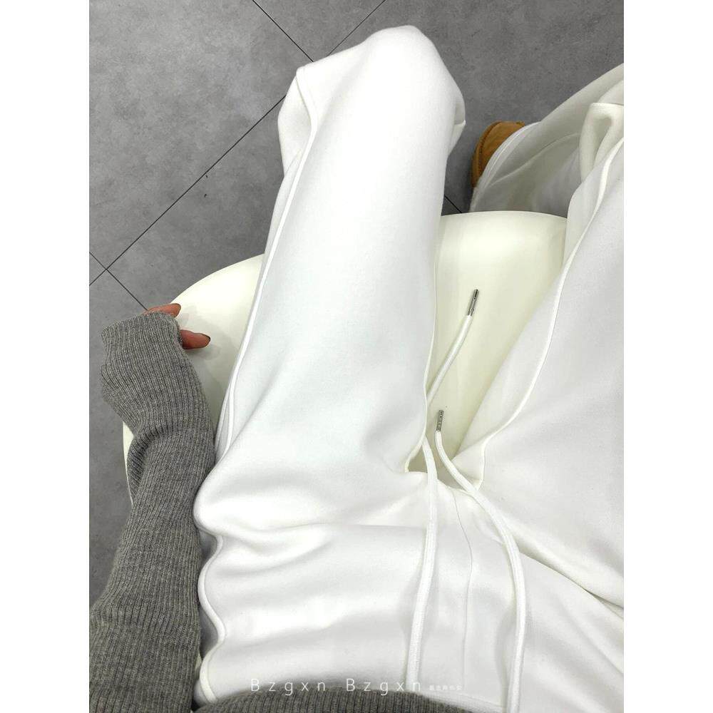 175高个子加长版180高腰显瘦加绒微喇叭裤女秋冬新款休闲运动卫裤