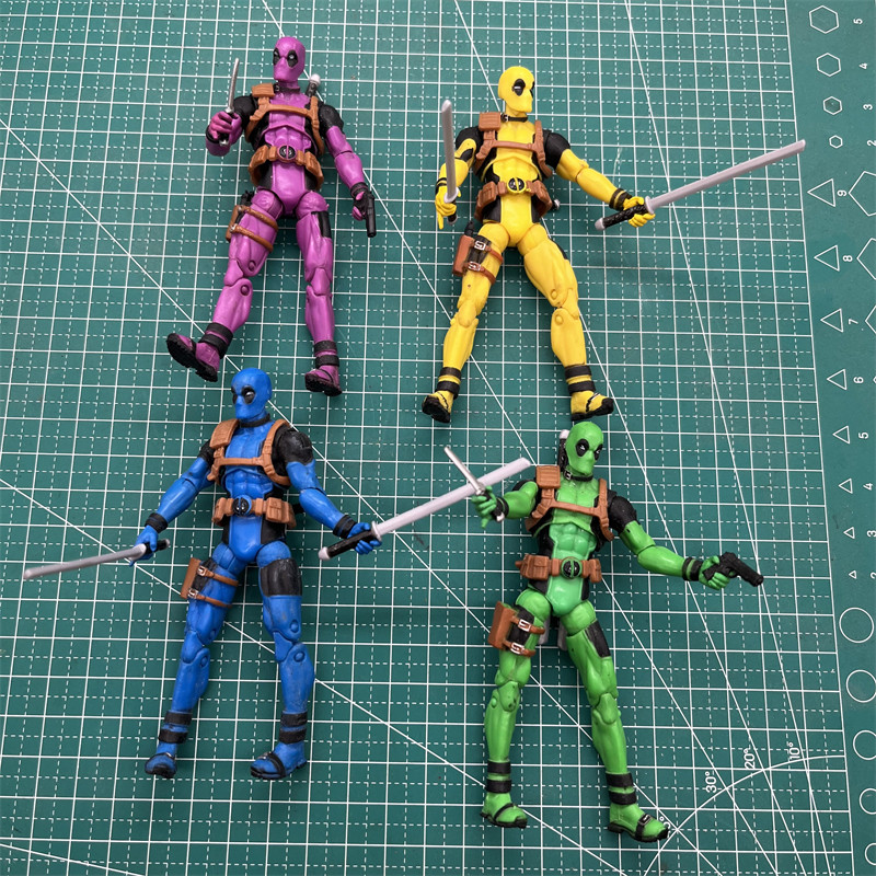 75寸可动彩虹死侍小队deadpool