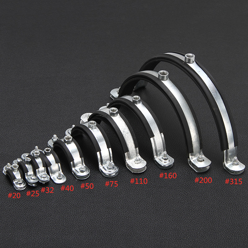 抱箍卡箍空调管卡扣水管箍加厚型固定夹pvc管吊卡u型镀锌卡鹏飞