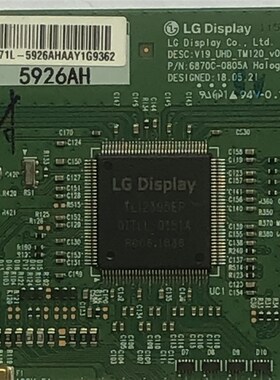 全新LG原装 6870C-0805A 逻辑板 V19 HUD TM120_v0.3