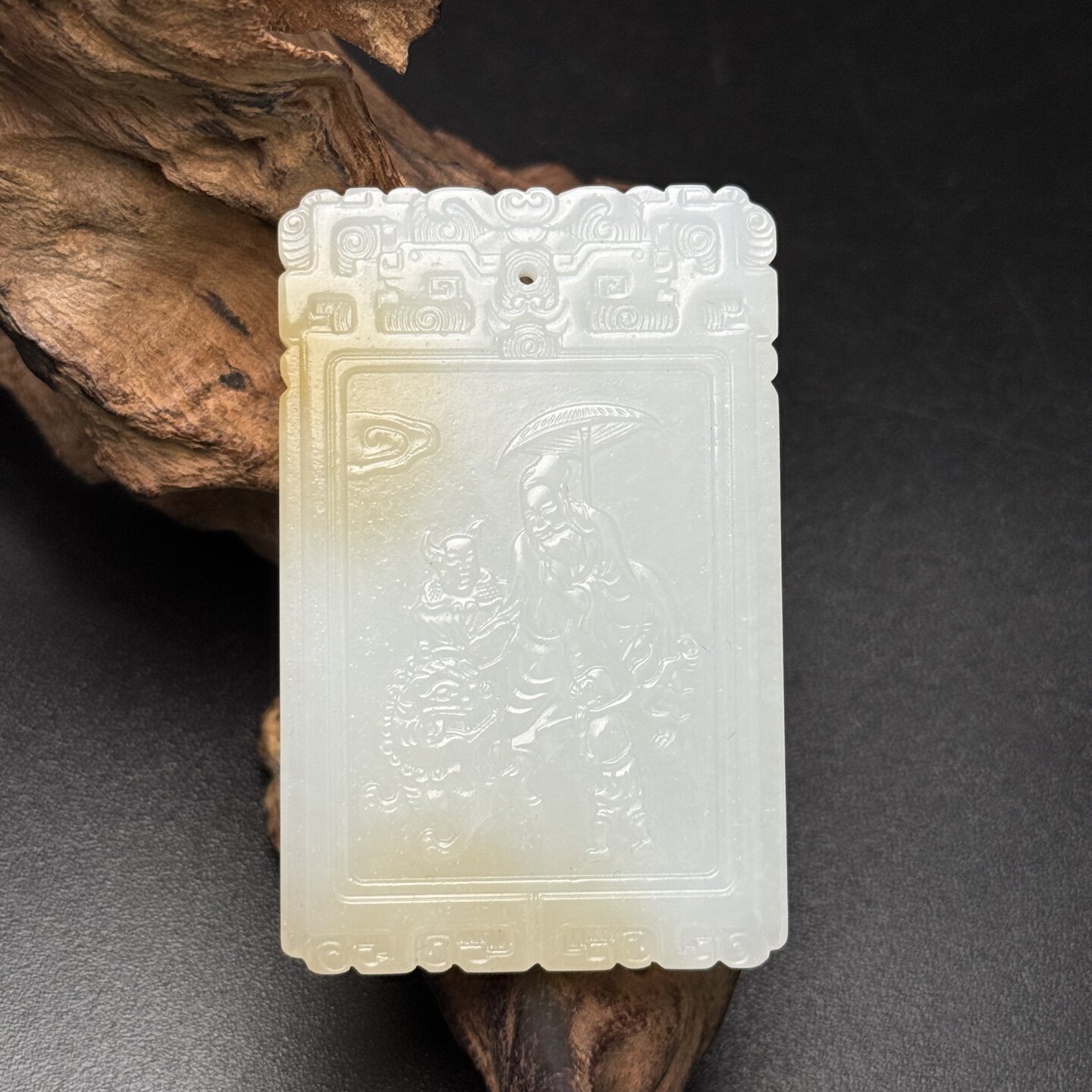 新疆和田玉糖白老料油润玉牌