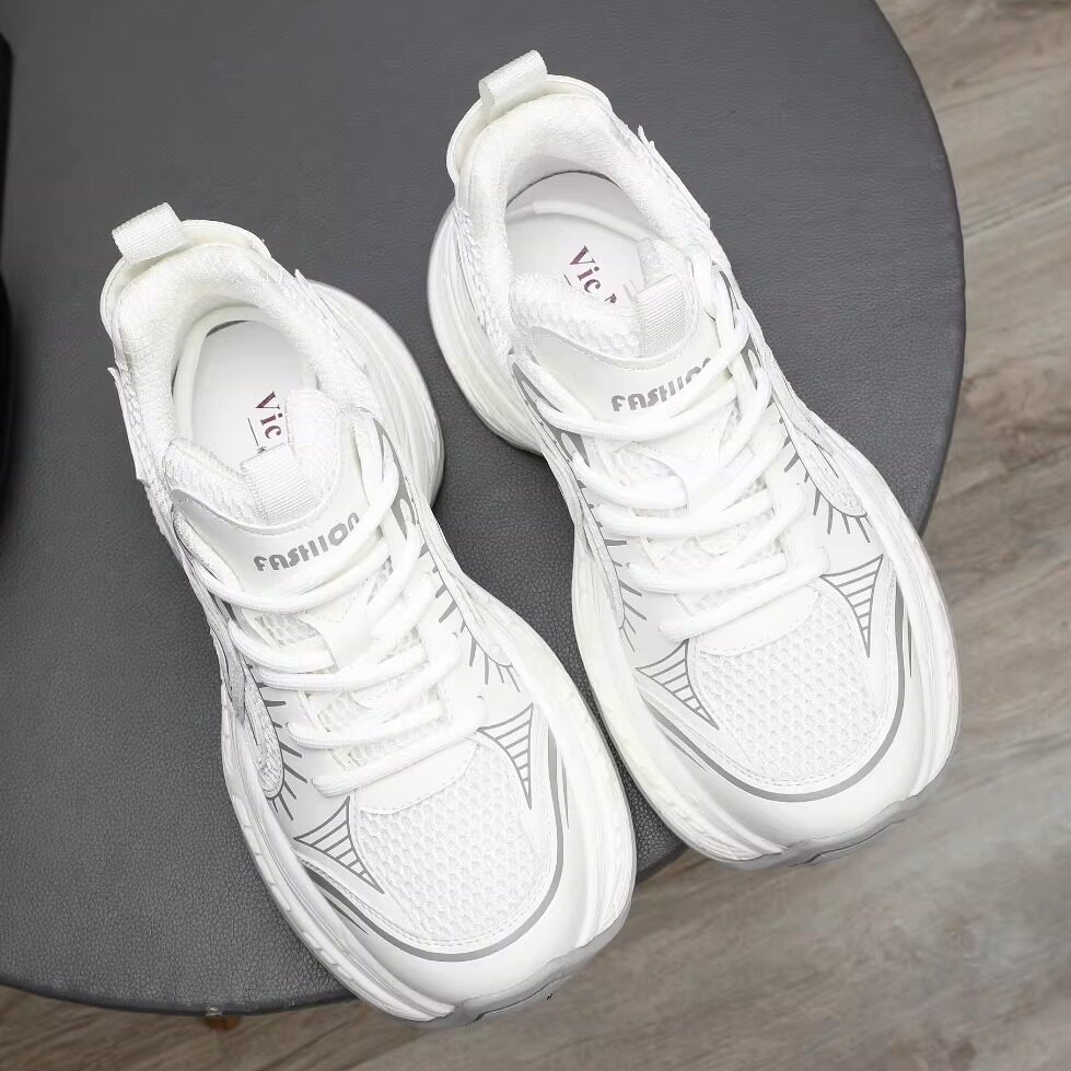 广州鞋老爹鞋男厚底增高时尚休闲鞋网面透气薄款百搭潮鞋春季新款