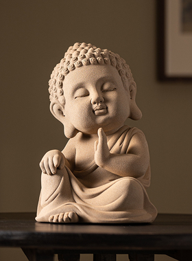 玖造陶瓷禅宗如来饰品创意家居客厅入口工艺品饰品户外假山饰品