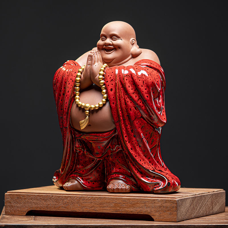 久造陶瓷大肚弥勒佛笑佛摆件