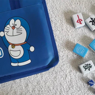 家用手搓麻雀大号44中号42蓝胖子多拉爱梦叮当猫机器猫卡通麻将牌