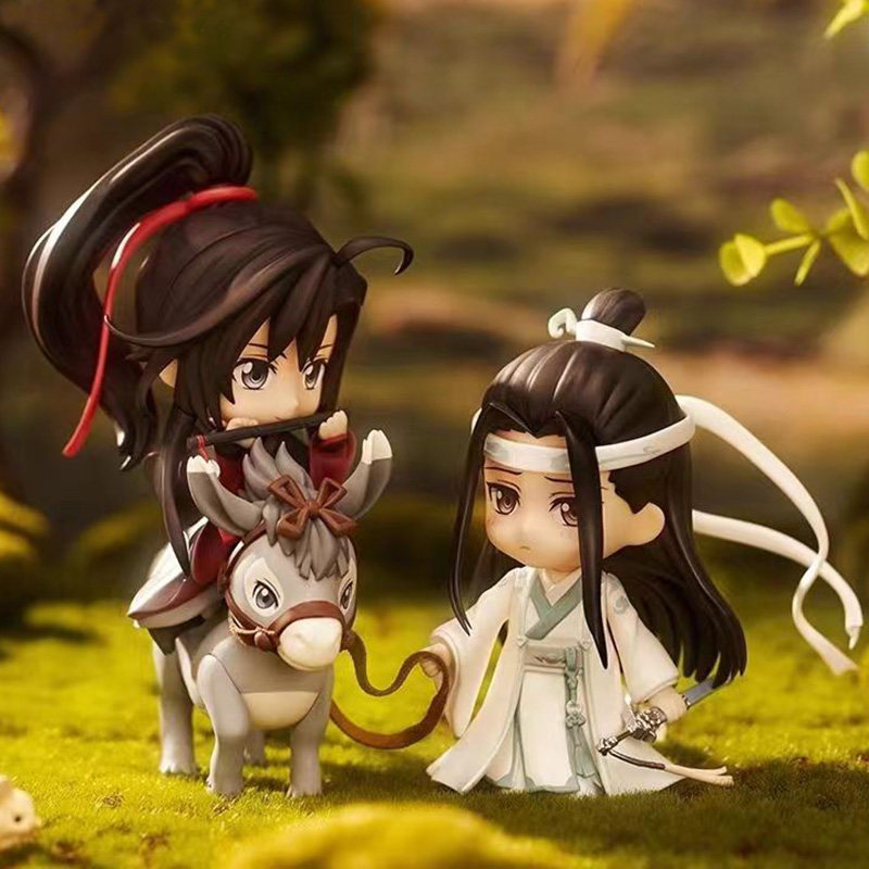 夷陵老祖魏无羡蓝忘机粘土人q版模型摆件魔道祖师陈情令周边手办