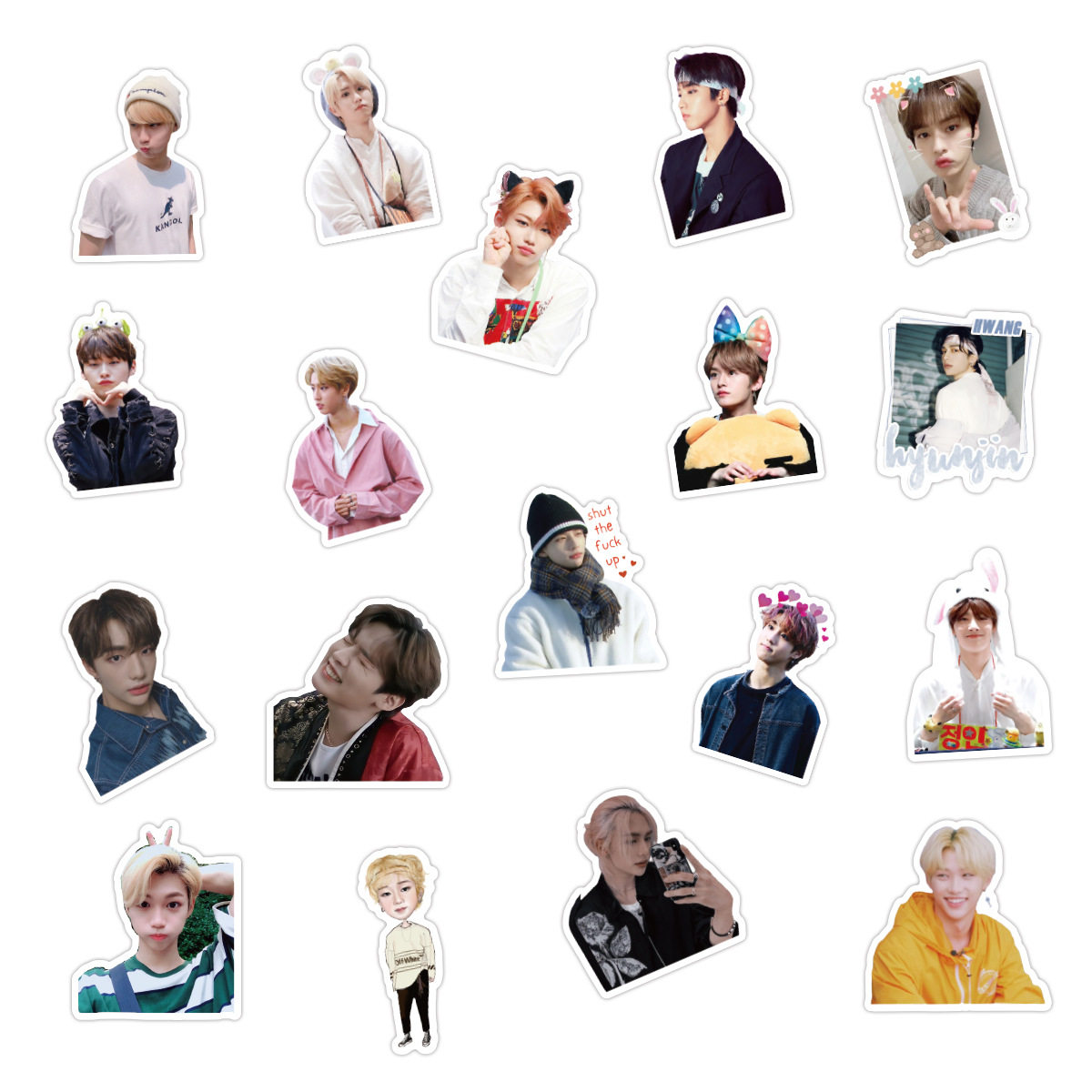 歌手韩国男团涂鸦50张贴纸防水行李箱笔记本电脑手账滑板贴纸厂家,文具电教/文化用品/商务用品,贴纸/立体贴纸,淘宝优惠券,粉丝福利购,淘宝优惠卷