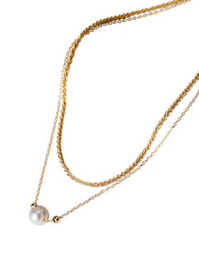 恋约气质叠戴双层珍珠项链女高级