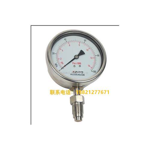 PT124Y-620-100MPA-M20-33mm 上海朝辉卫生型隔膜压力表询价