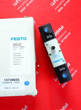 Festo 534532 费斯托全新电磁阀 VSVA-B-T32C-AH-A1-1R2L询价