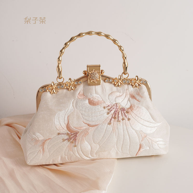 复古中国风刺绣手提包女搭配穿旗袍的包新中式古风汉服小包包绣花,箱包皮具/热销女包/男包,通用款女包,淘宝优惠券,粉丝福利购,淘宝优惠卷