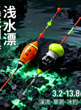 浅水小短漂高灵敏微物钓