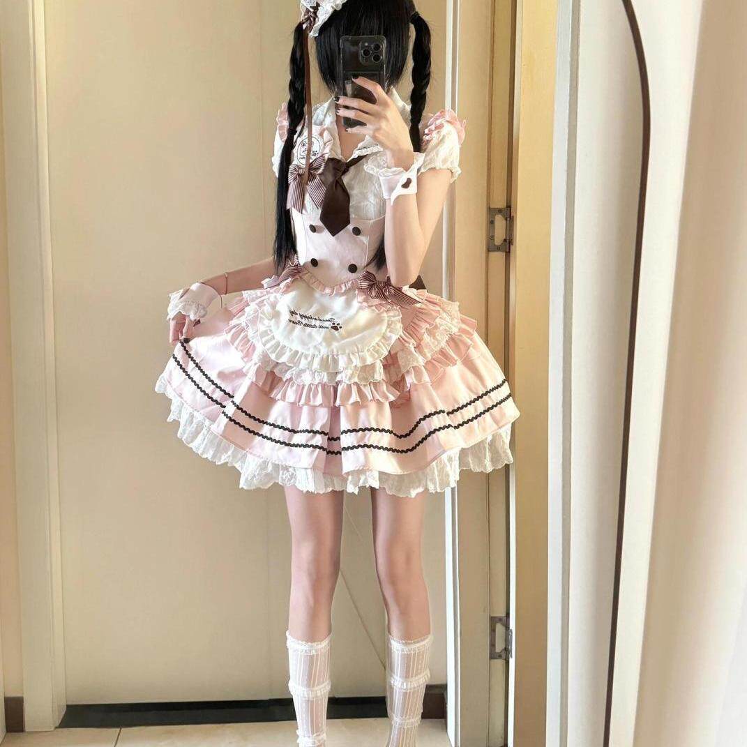时尚套装可爱甜美少女感短袖衬衣