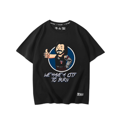 cos赛博朋克基努里维斯短袖T恤