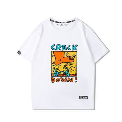 keith haring联名凯斯哈林短袖t恤情侣装小众设计感ins超火短袖潮