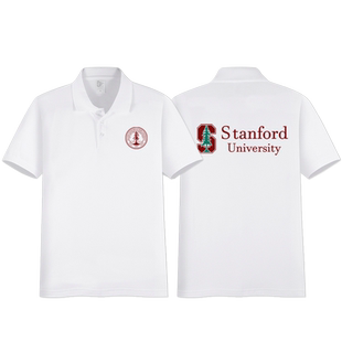 斯坦福大学短袖t恤衣服夏季校友会Stanford纪念品校服polo衫纯棉