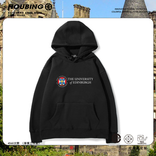 爱丁堡大学周边连帽卫衣男女学生2025年新款秋冬宽松百搭休闲衣服