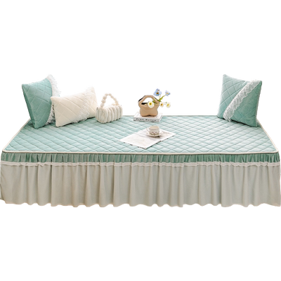 公主风蕾丝窗台垫子飘窗垫2023新款轻奢高级感阳台榻榻米坐垫定制