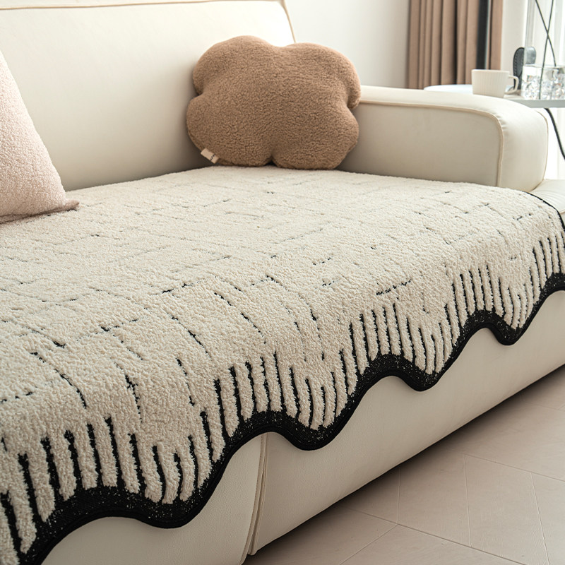不规则异形沙发垫2024秋冬季新款高级感直排沙发防滑毛绒坐垫套罩,居家布艺,沙发垫,淘宝优惠券,粉丝福利购,淘宝优惠卷