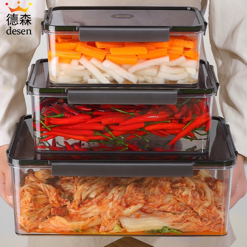 大容量泡菜坛子食品级腌制盒子泡爪容器腌菜咸菜罐泡椒鸡爪密封盒