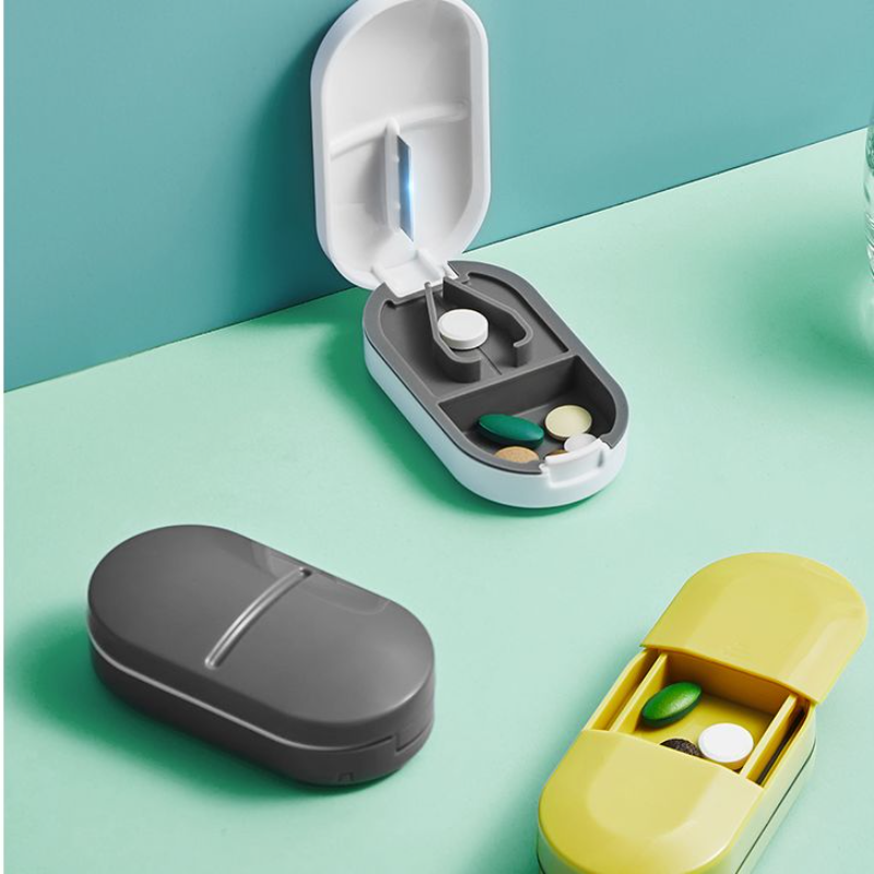 便携药片分割器一分二药丸切药器药物分药神器收纳药盒