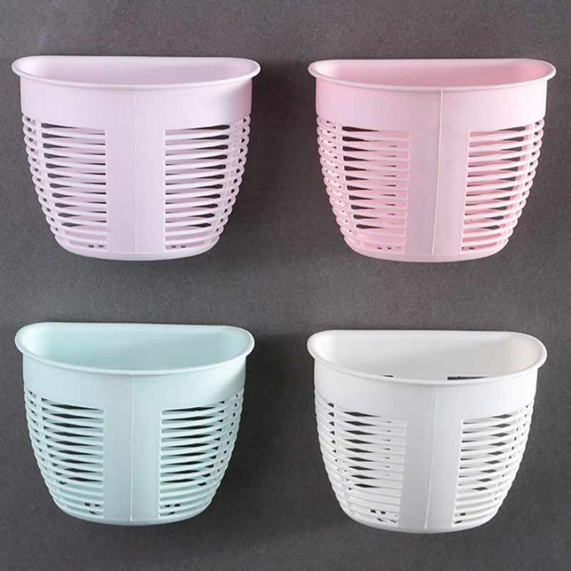 厨房葱姜蒜置物架壁挂收纳筐家用冰箱调料储物盒