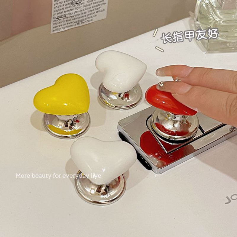 可爱爱心马桶冲水按钮通用水箱盖创意按压器配件