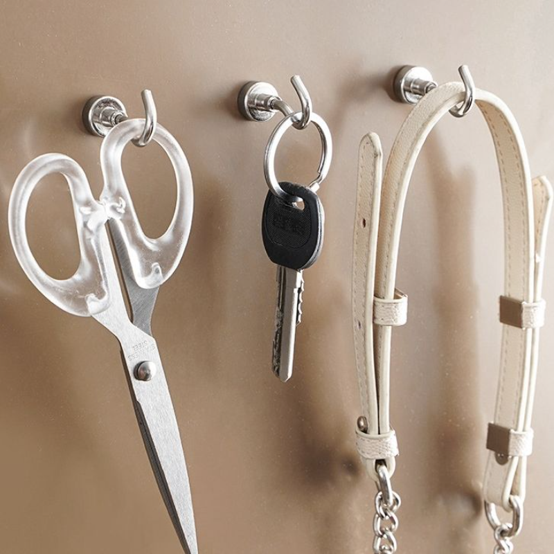 强磁磁铁挂钩强力磁吸冰箱书架厨房免打孔收纳