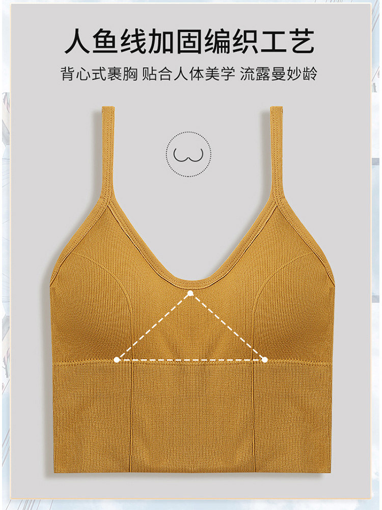 아름다운 뒷모습 속옷 인터넷 연예인 핫 스타일 카카 U 자형 아우터웨어 이너 보텀 브라 튜브 탑 여성용 올인원 캐미솔