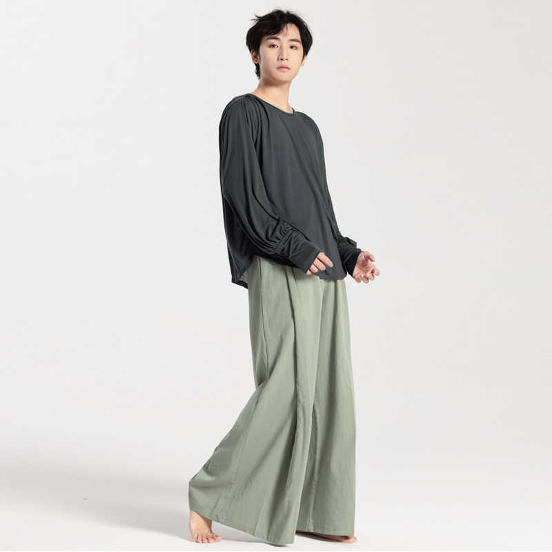 现代舞蹈服男款宽松日常练功服装