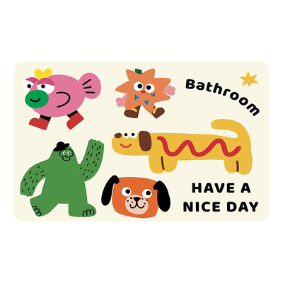 卡通优质pvc浴室防滑垫