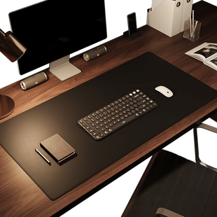 超大鼠标垫老板办公室电脑桌面键盘垫宿舍学习皮革书桌垫大号定制