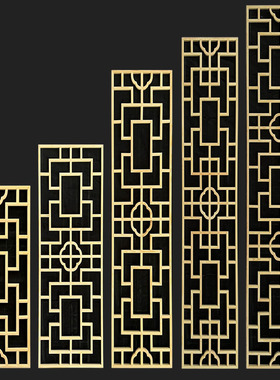 宫式格实木花格花窗仿古门窗吊顶木格栅镂空花格挂墙中式婚礼隔断