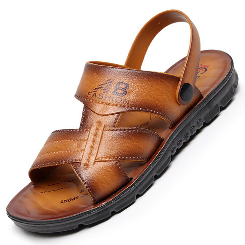 夏季凉鞋男士露趾防滑小码中大码