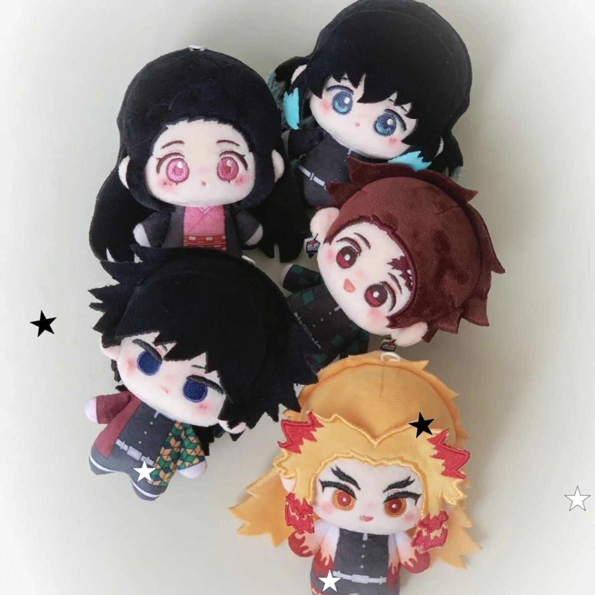 鬼灭之刃富冈义勇时透无一郎祢豆子杏寿郎炭治郎属性10cm棉花娃娃