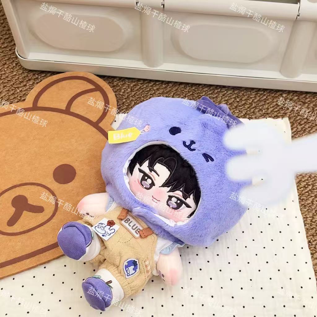 哼儿这个萌!盐焗正版原创TF四代陈奕恒属性20cm棉花娃娃含骨架