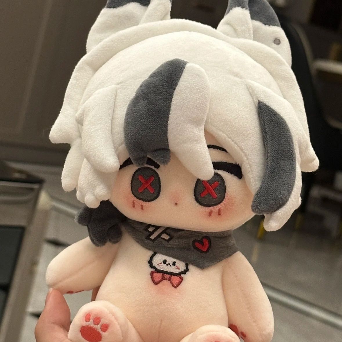 正版原神仆人阿蕾奇诺属性棉花娃娃20CM帅气男娃毛绒玩偶动漫同人