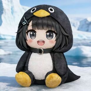 咕咕嘎嘎小企鹅管理员可爱玩偶摆件生日礼物收藏【玩偶高22cm】