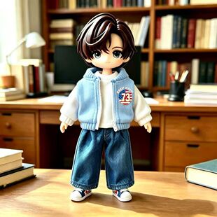 阿巳2.0娃衣阿巳3棒球服套装ob11修罗体衣服12分bjd裤子换装礼物