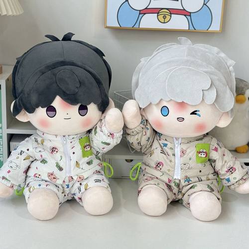 策策虎蜡笔小新棉服加厚40cm棉花娃娃衣冬款坐体一番赏公仔玩偶服