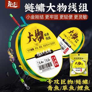 龙手 轻量大物线组鲢鳙线组成品鱼线主线组 钓鱼线主线成品pe加固