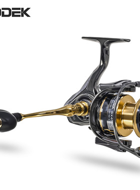 28150 CODEK 【GX海钓纺车式渔轮】金属摇臂线杯路亚鱼线轮渔具
