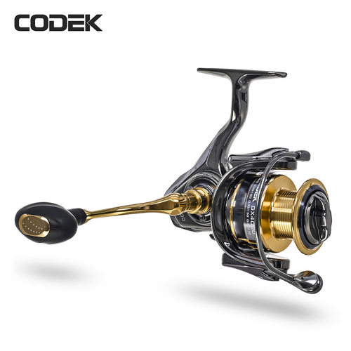 28150 CODEK 【GX海钓纺车式渔轮】金属摇臂线杯路亚鱼线轮渔具