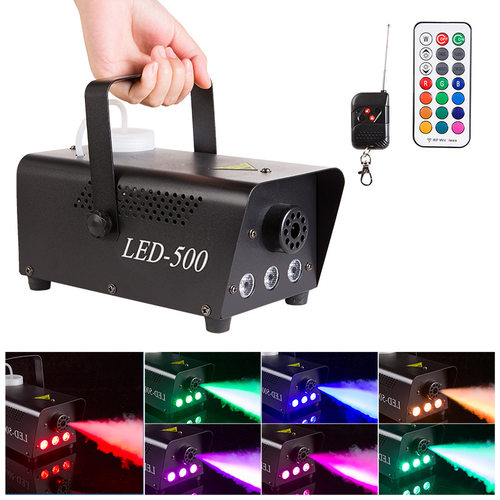 遥控LED500W舞台烟雾机万圣节烟雾机喷雾机400W烟机雾化器
